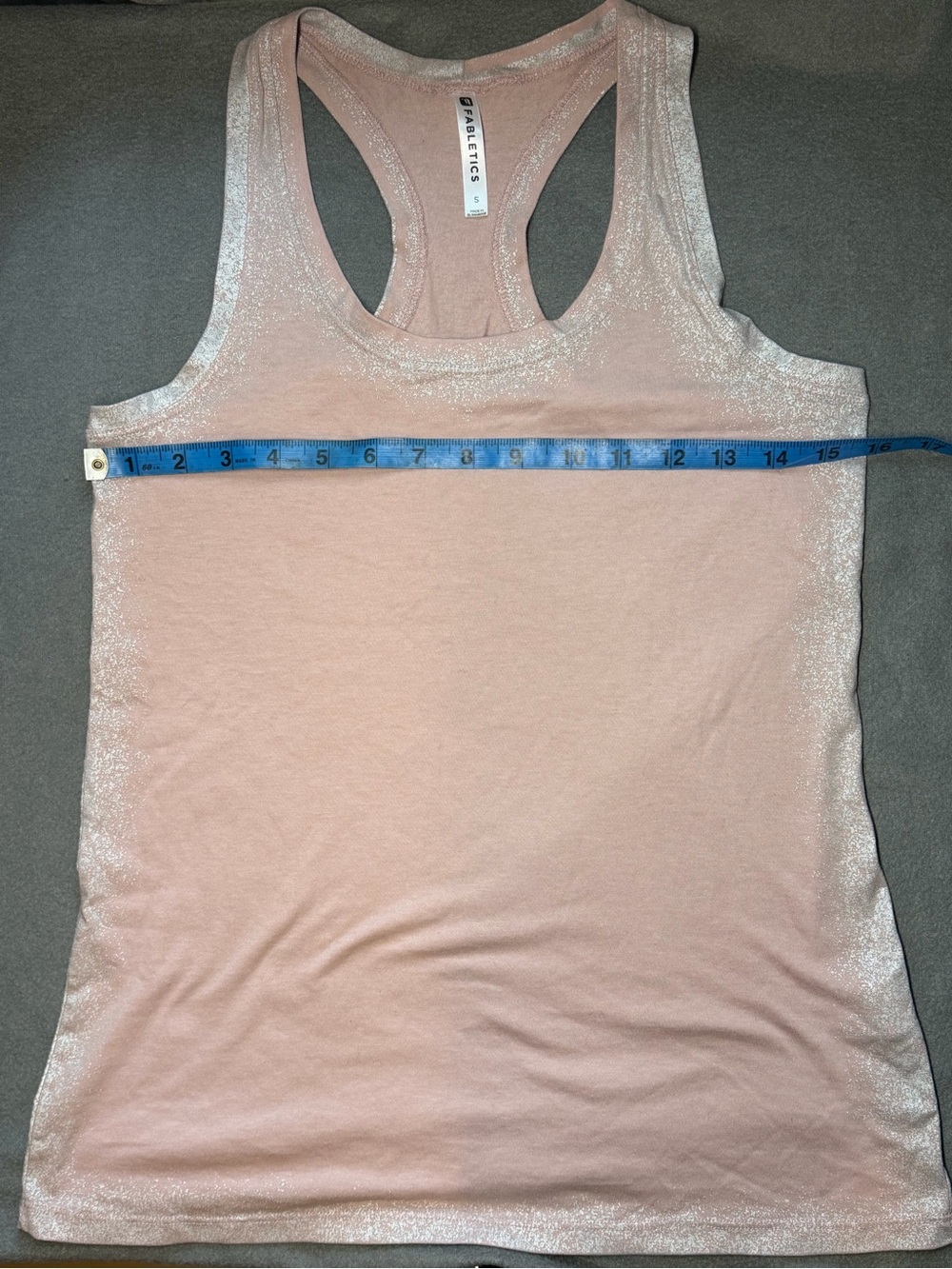 Fabletics Women's Blush Pink Racerback Tank size small